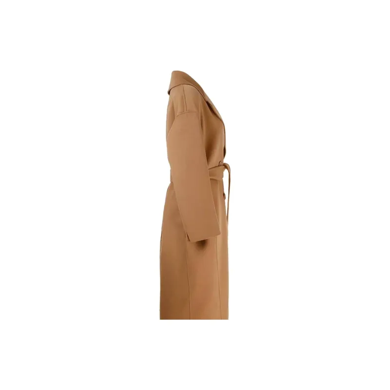 'S MAX MARA Belted Long Sleeved Coat-5
