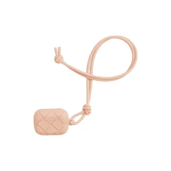 Bottega Veneta Silicone Earphone Case Men's Light Pink