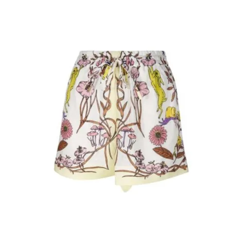TORY BURCH Casual Shorts Women's Yellow Green