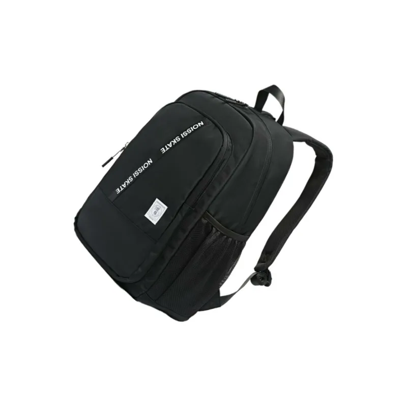 QIAODAN Polyester Backpack Regular Unisex Black-2