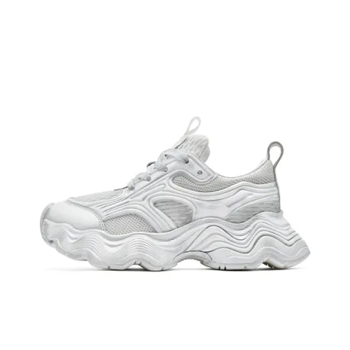 CINDY C ERIC Low Top Chunky Sneakers Women's White