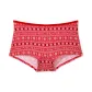 1 Pack (Bright Vermillion Fairisle Velvet Trim/Red)