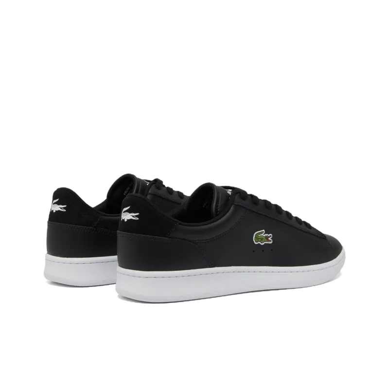 LACOSTE Carnaby Set Low Top Skateboard Shoes Men's Black White-2