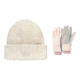 White Hats & Caps+Pink Glove