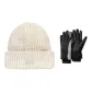 White Hats & Caps+Black Gloves