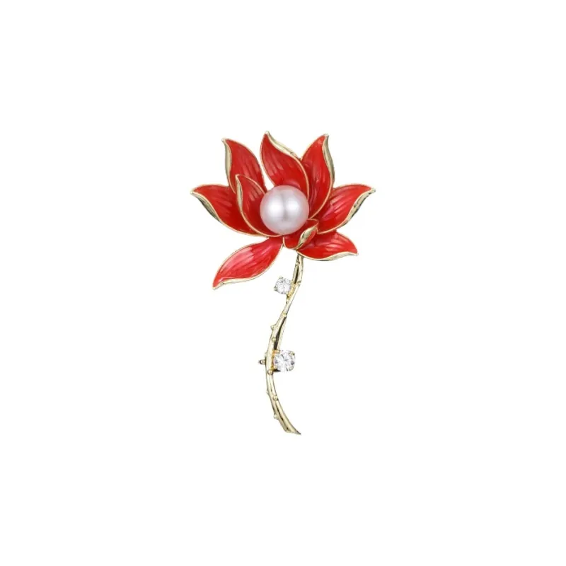 Lan Ying Artificial Crystal Brooches Unisex-2