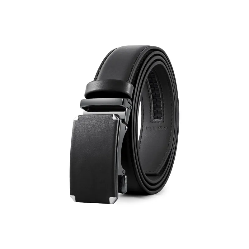 Mulinsen Cow Leather Leather Belts Men's 3.8cm-0