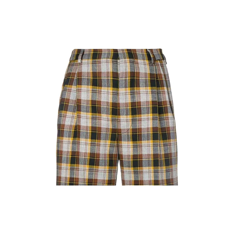 MIU MIU FW22 Casual Pants Women's Yellow-4