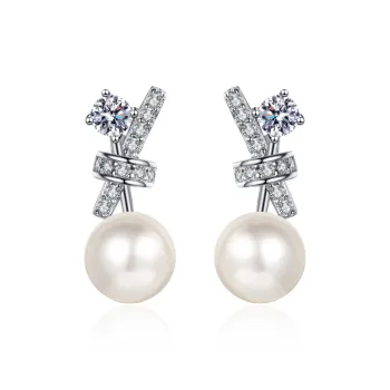 Beth Jewelry Pearl Stud Earrings Women's
