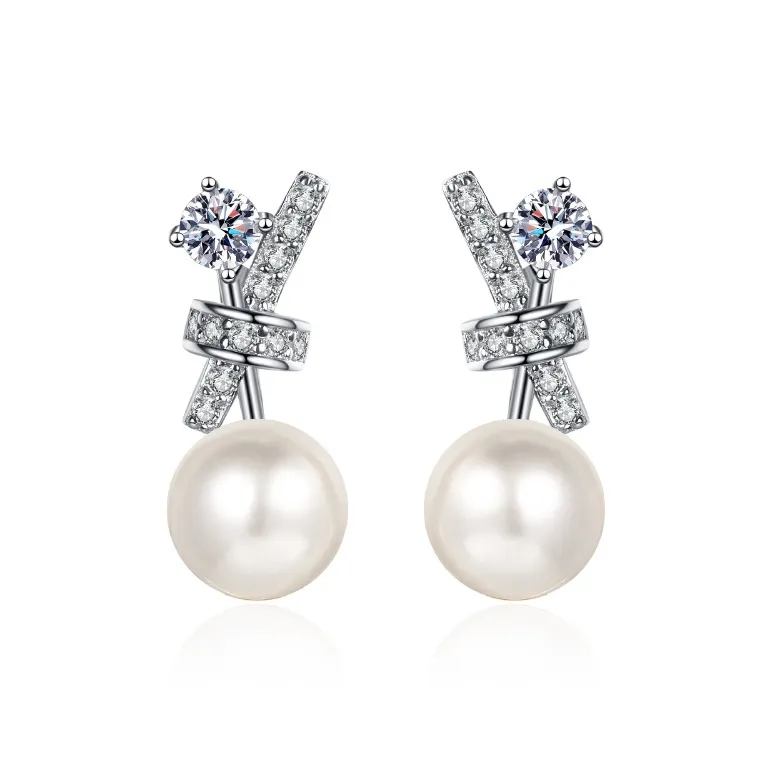 Beth Jewelry Pearl Stud Earrings Women's-0