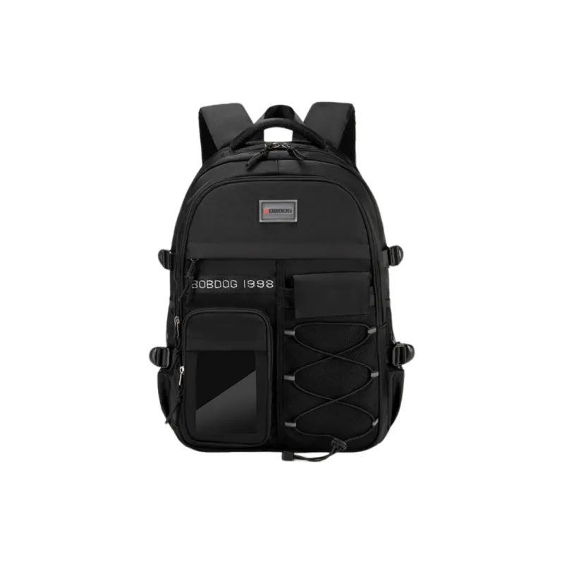 BOBDOG Nylon Waterproof Lightweight Spine Protecting And Weight Reducing Backpack Regular Unisex Black/Gray-0