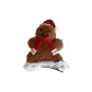 Scarf Gingerbread Man Hair Clip 1 Piece