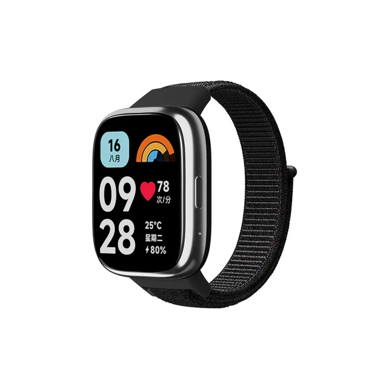 ZHENGGUANG Watch Band Apple Red Beige Compatibility Nylon Material-15