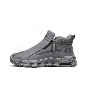 Binary Work Boots Men High Top Black