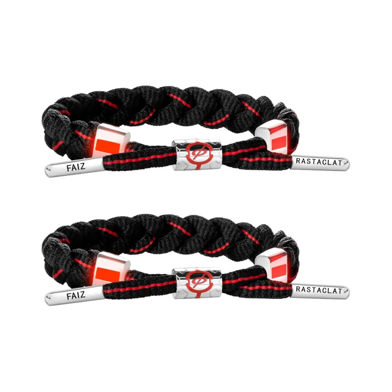 Rastaclat Polyester Small Lion Woven Bracelet Unisex-4