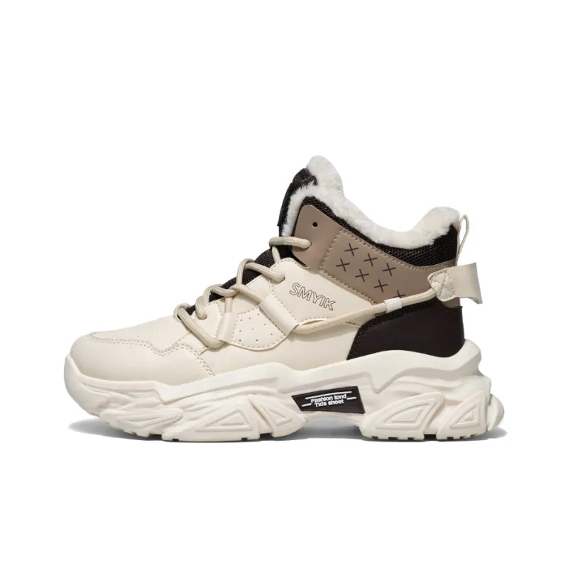 Bull Charm Wear Resistant Slip Resistant Height Increasing Mid Top Chunky Sneakers Men's-12