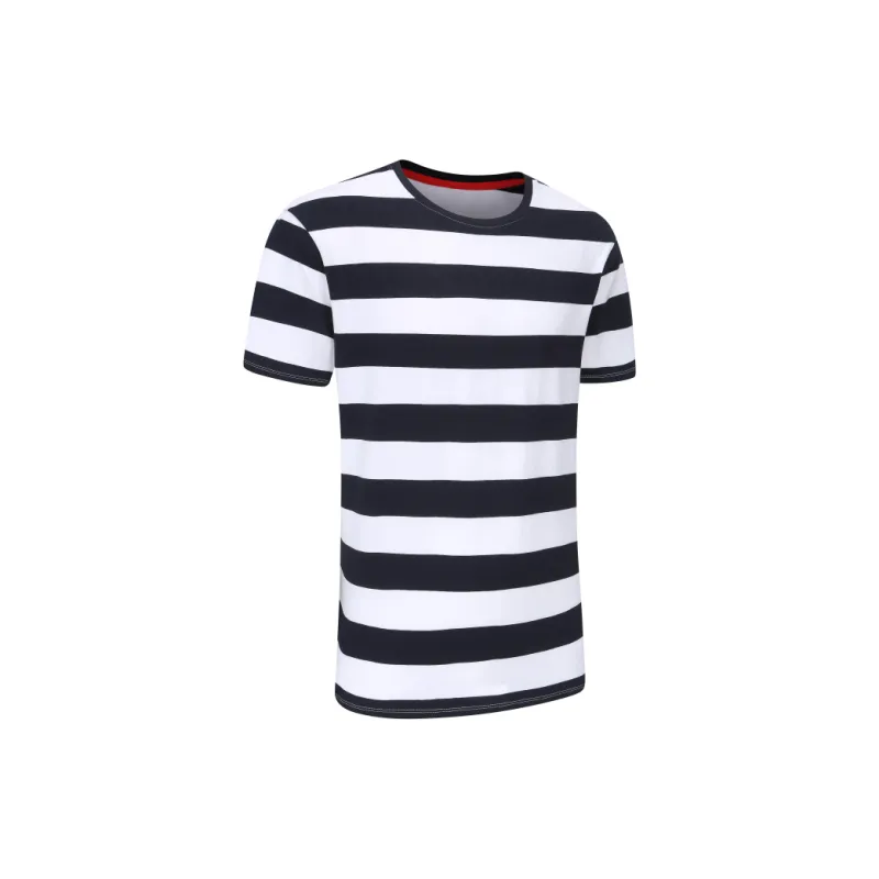 DECATHLON T Shirt Men's Snow/Blue Black/Triumph Red-2