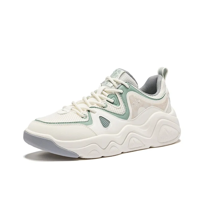 Erke Battery Panda 4.0 Durable Breathable Low-Top Skateboard Shoes Men's Microcrystal White Jade Green-2