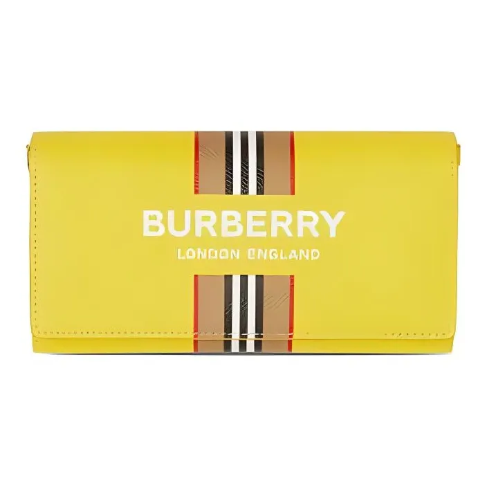 Burberry Calfskin Handheld Shoulder Bag Crossbody Bag Wallet Men's Bright Yellow-0