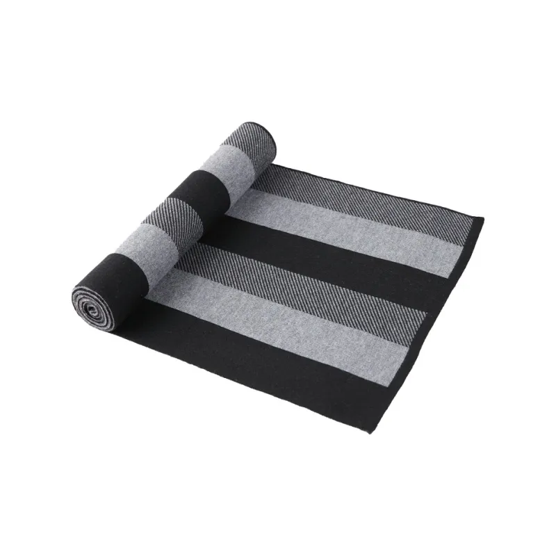 FAIRWHALE Sheep Wool Knit Scarves Men's-7