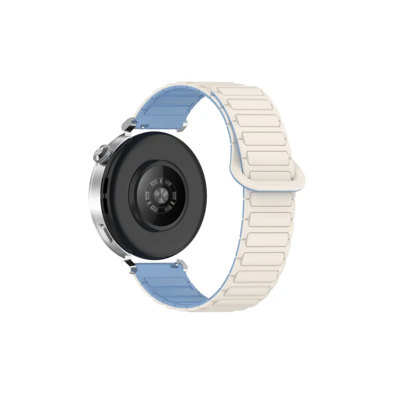 FZRT Huawei Compatibility Watch Band I Beam Silicone Magnetic Loop Strap Silicone Material-1