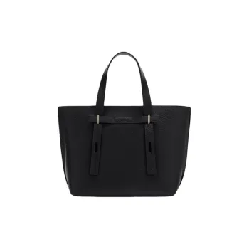 Furla Leather Tote Bag, Shopping Bag, Handbag Medium Size Women's Black