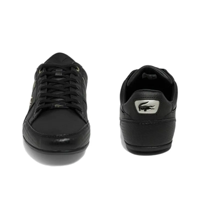 LACOSTE Chaymon Low-Top Skateboard Shoes Men's Black-3