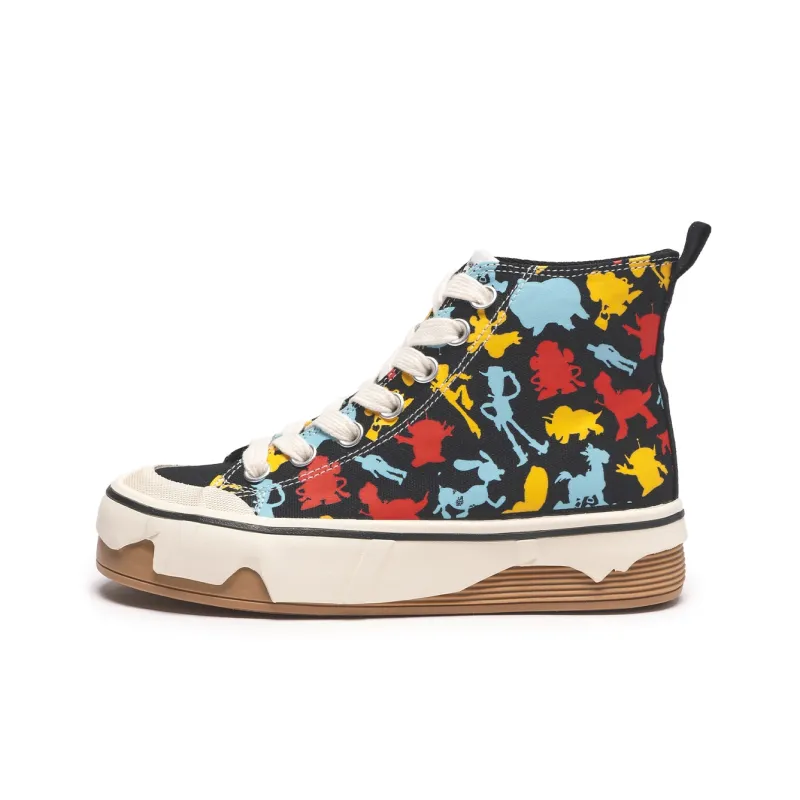 Disney x Hotwind Toy Story Series Mid Top Skateboard Shoes Women's-5