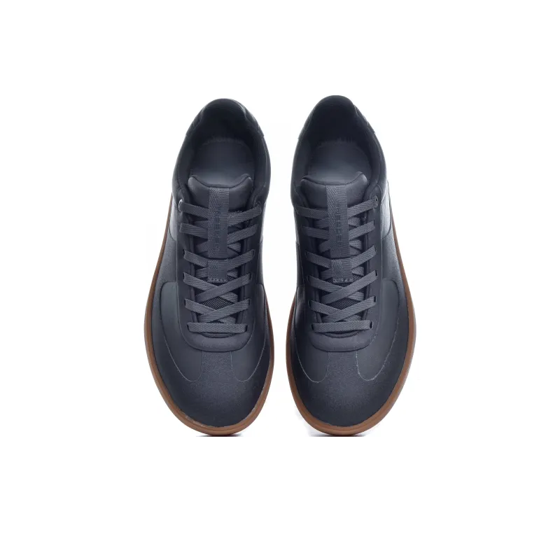 TREEPERI Coverage Slip Resistant And Abrasion Resistant Low Top Skateboard Shoes Unisex Dark Gray Brown-2