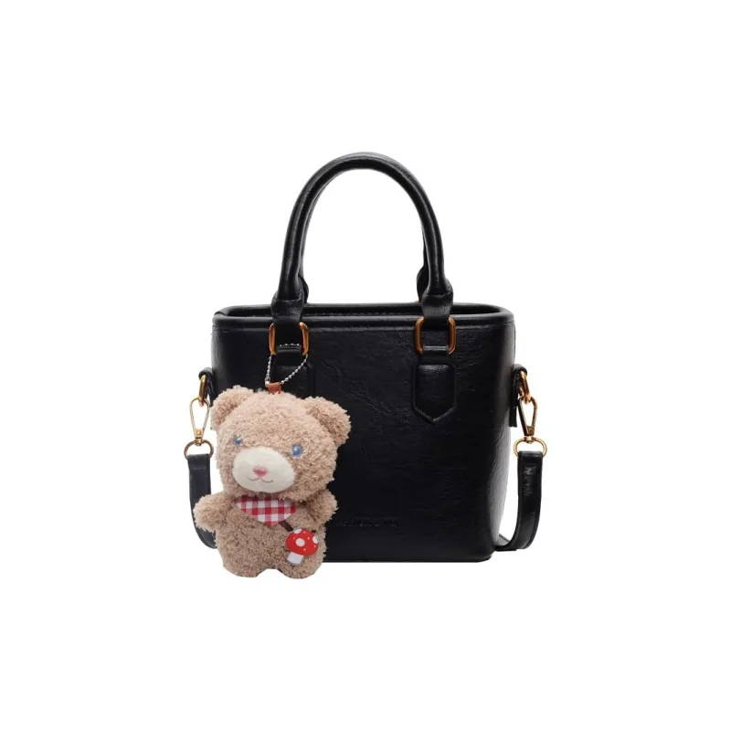 Yalu PU Handbag Regular Women's Ecru/Black/Brown/Coffee-4