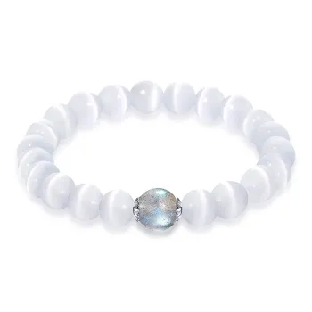 Star Treasures Glass Cat Eye Bracelets Women's