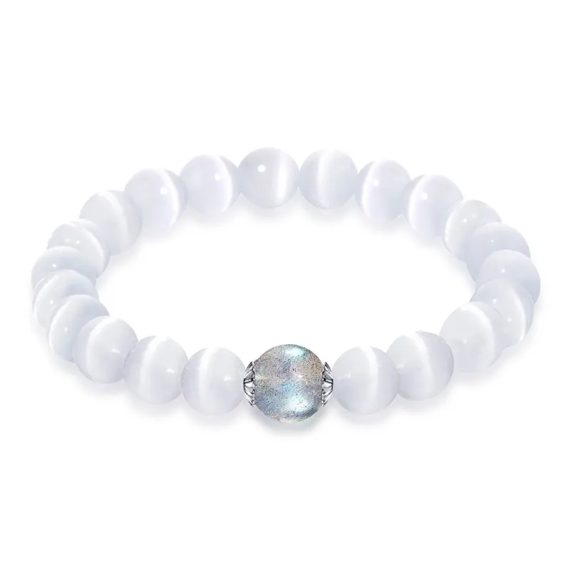 Star Treasures Glass Cat Eye Bracelets Women's-0