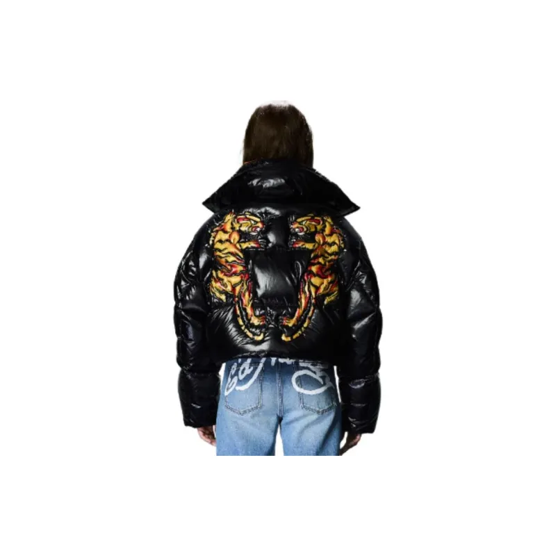 Ed Hardy x BRUNO FW24 Down Jacket Women's Black-2