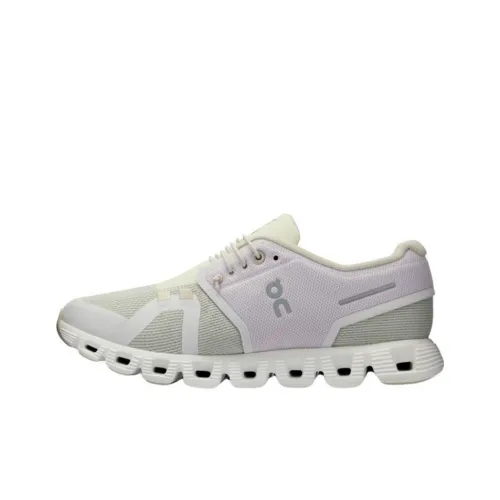 On Cloud 5 Anti Slip Wear Resistant Low Top Casual Running Shoes Women's Light Purple