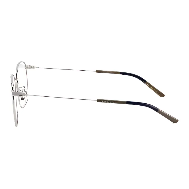 GUCCI Alloy Square Eyeglass Frames Unisex Multicolor-6