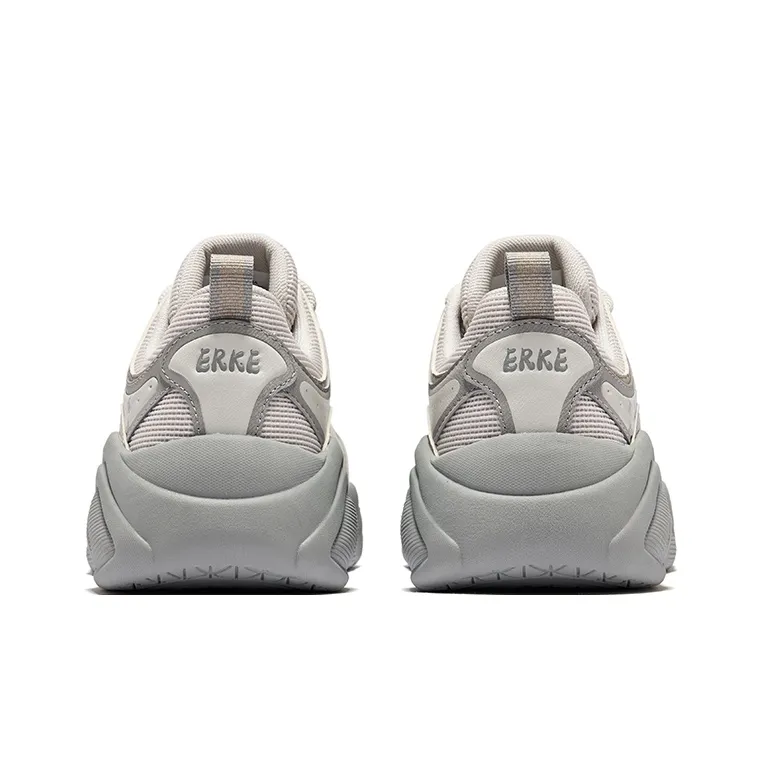 Erke Battery Panda 4.0 Durable Breathable Low-Top Skateboard Shoes Men's Wild Gray Concrete-4