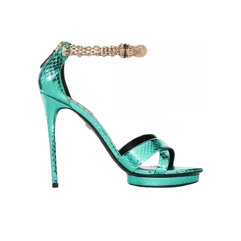 Roberto Cavalli Strap Sandals Women's Green-1