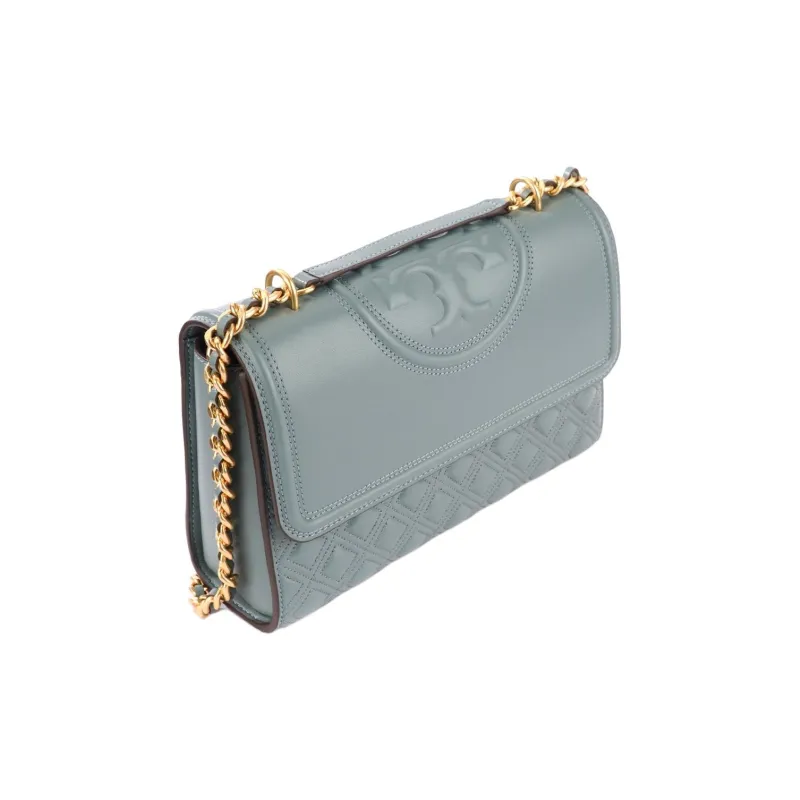 TORY BURCH Sheepskin Shoulder Bag Women's Blue-3