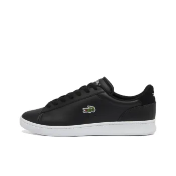 LACOSTE Carnaby Set Low Top Skateboard Shoes Men's Black White