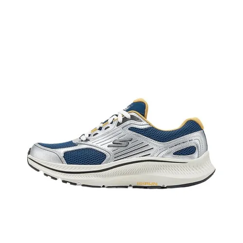 Skechers MEN'S GO Cushioning Low Top Running Shoes Men's Navy
