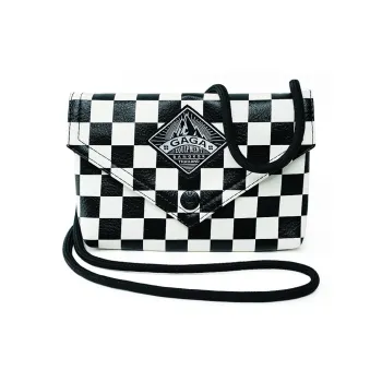 GAGA EQUIPMENT PU Shoulder Bag Regular Unisex Black White