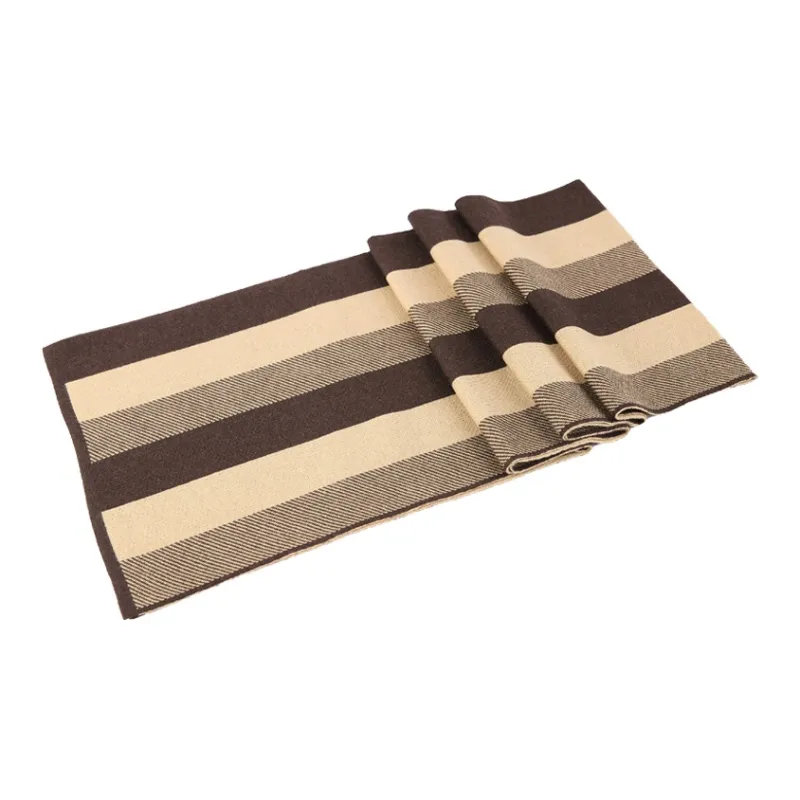 FAIRWHALE Sheep Wool Knit Scarves Men's-13