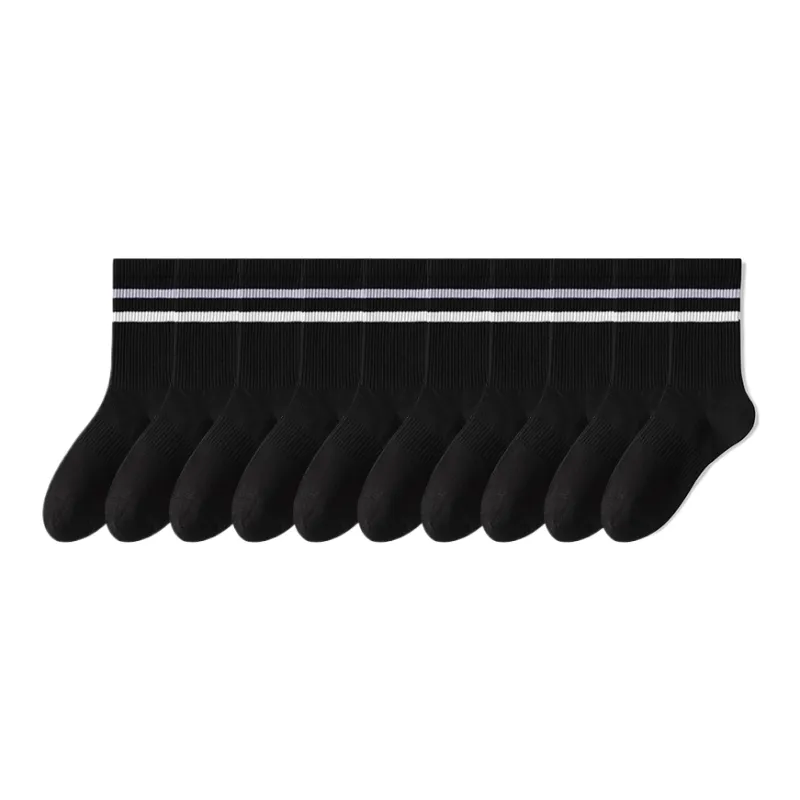 Lan Miao Mid Calf Socks Women's 10 Pack-4