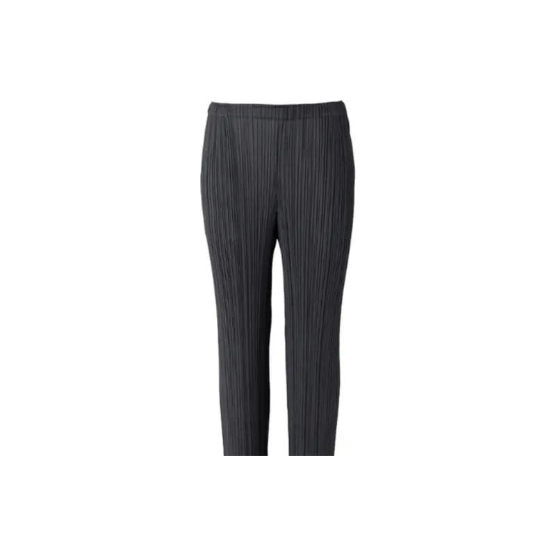 PLEATS PLEASE ISSEY MIYAKE FW24 Casual Pants Women's Black-1