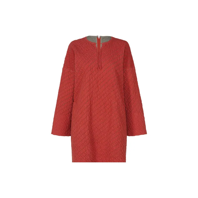 PLEATS PLEASE ISSEY MIYAKE FW24 Long-Sleeved Dresses Women's Red-1