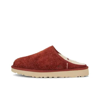 UGG Classic Slip On Shaggy Suede Slipper Red Jasper