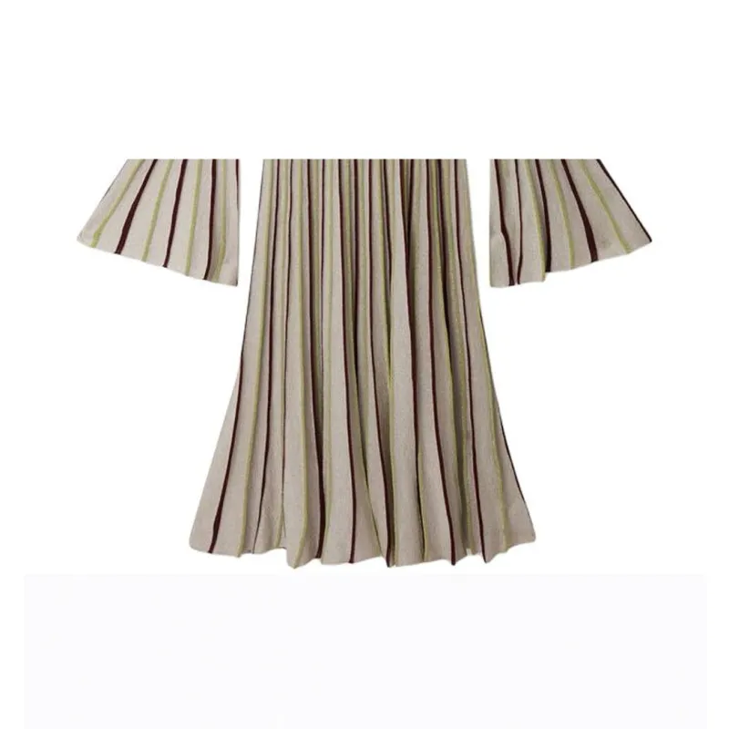 Stella McCartney Lurex detail Striped Maxi Dress-4