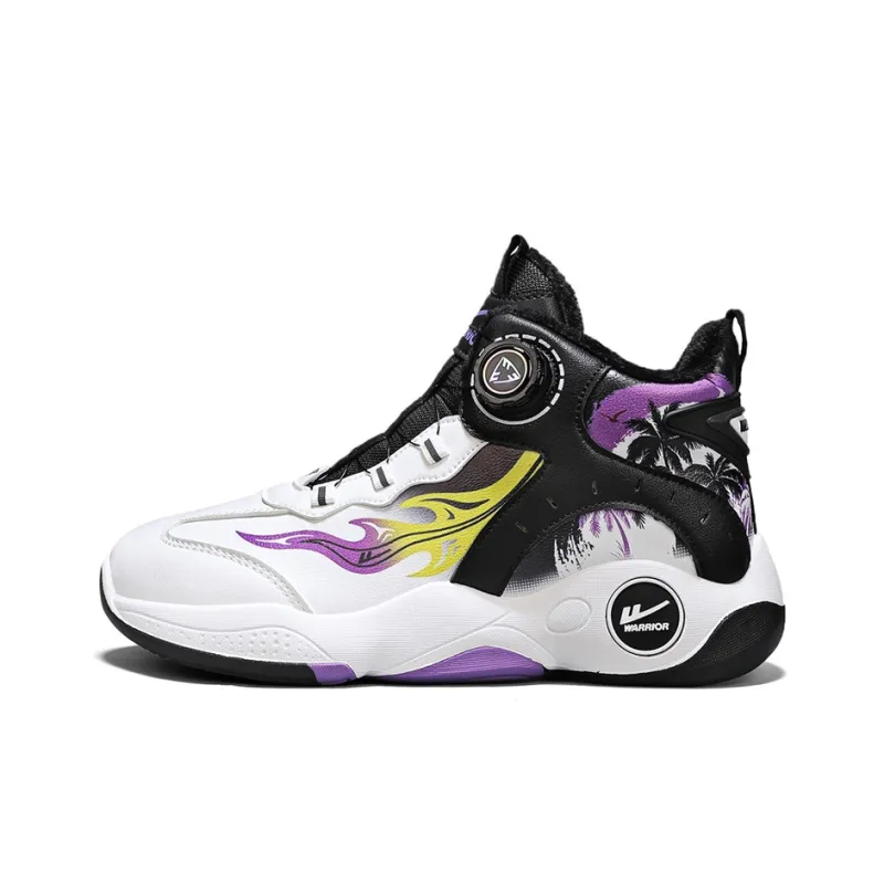 WARRIOR Basketball Shoes Men High Top White Black Yellow/White Light Blue Yellow/White Black Purple-14