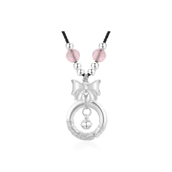 Chongqing Gold Store S999 Fine Silver Chalcedony S990 Silver Necklaces Women's