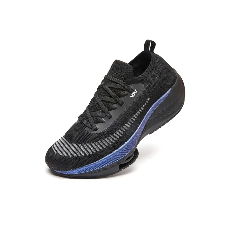 VOIT Impact Resistant Lightweight Rebound Low Top Air Cushion Running Shoes Unisex Black White-1